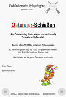 Flyer zum Ostereierschießen