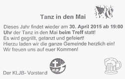 Flyer tanz in den Mai 2015