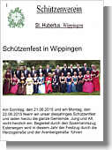 Flyer des Schützenvereins