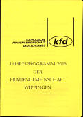 Jahresprogramm der KFD Wippingen