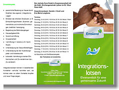 Flyer zum Kurs "Integrationslotse"