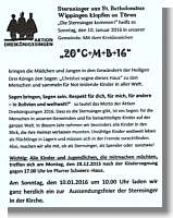 Flyer zur Sternsingeraktion in Wippingen.