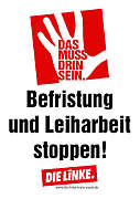 Logo Linke - Das muss drin sein