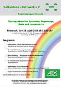 Flyer zum Infoabend über Sarkoidose