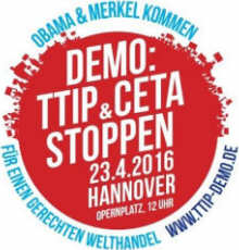 Flyer zur TTIP Demo