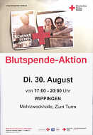 Blutspenden am 30. August 2016