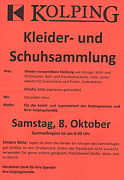 Flyer zur Kolping-Sammlung