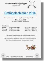 Flyer des Schießvereins