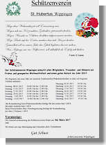 Flyer des Schützenvereins