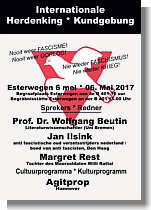 Plakat zum Gedenktag Tag der Befreiung