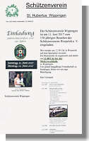 Flyer des Schützenvereins