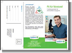 Flyer zur Veranstaltungsreihe Fit für Vorstand