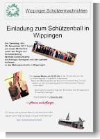 Flyer zum Schützenball