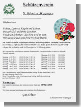 Flyer des Schützenvereins