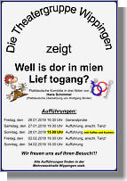 Flyer der Theatergruppe