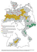 Standortkarte Potentielle Atommüllager von ausgestrahlt.de
