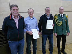 Alois Timmer, Hermann Jansen, Bernd Schwering, Oberst Antonius Hempen