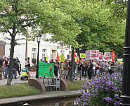 Gegen-Demo gegen AFD Kundgebung Papenburg