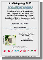 Flyer zur Mahnveranstaltung des DGB