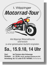 Flyer zum Motorradtreffen