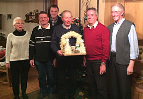 (von links): Renate Schmitt, Otto Gerdes, Wilfried Schmunkamp, Klaus Abeln, Gerd Hempen und Bernd Kuper