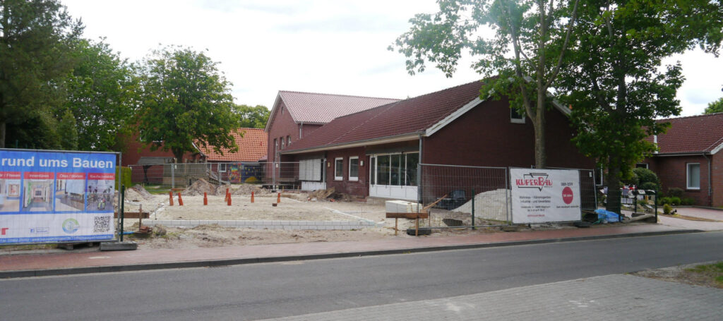 Kindergarten Wippingen, Fundamente Anbau 06/2020