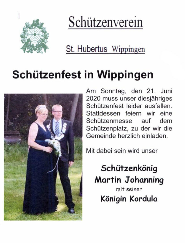 Flyer des Schützenvereins