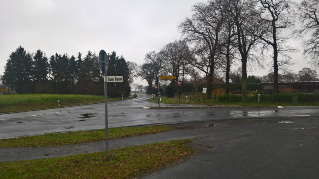 Beginn der K114 auf dem Heyenhorst