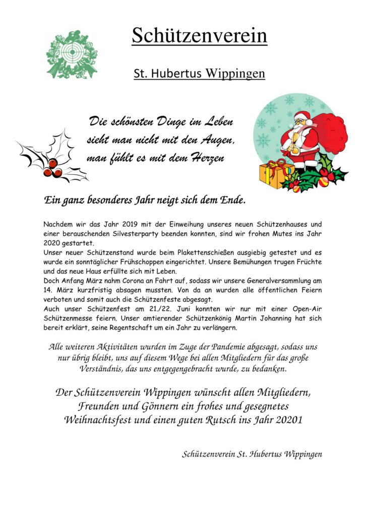 Flyer des Schützenvereins