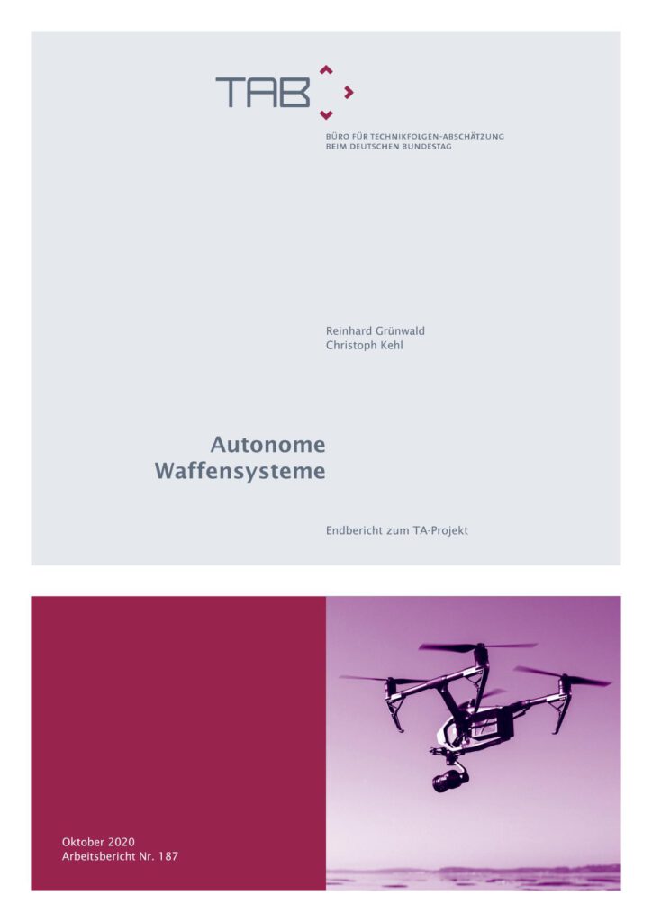 TAB-Arbeitsbericht Nr. 187 Autonome Waffensysteme, Bundestag