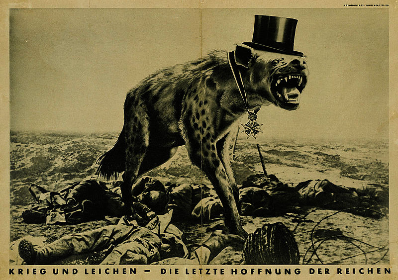 John Heartfield: Krieg und Leichen - die letzte Hoffnung der Reichen