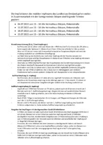 Informationsblatt zu den Corona-Impfungen in Dörpen im Juli 2022