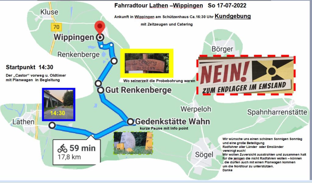 Sticker Fahrradtour Lathen-Wippingen