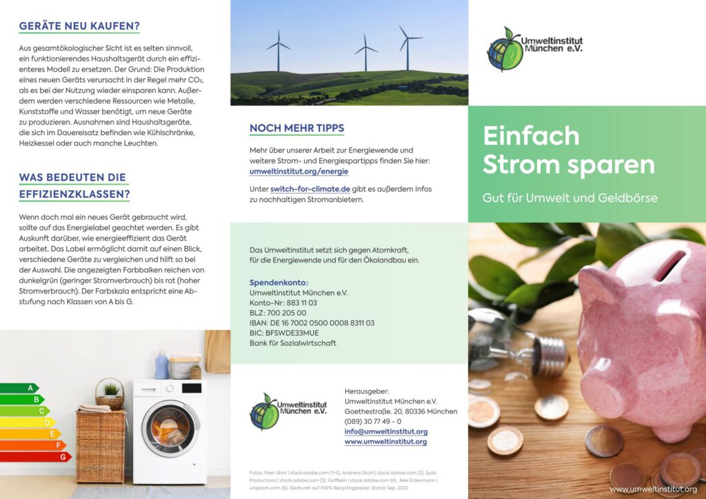 Flyer Stromsparen