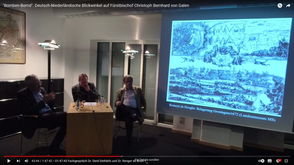 Screenshot der Diskussion im Stadtarchiv Münster über Bomben-Bernd