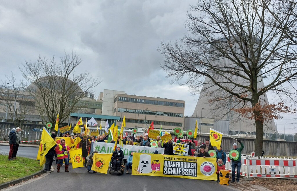 Demo vor dem AKW Lingen am 23.01.2023