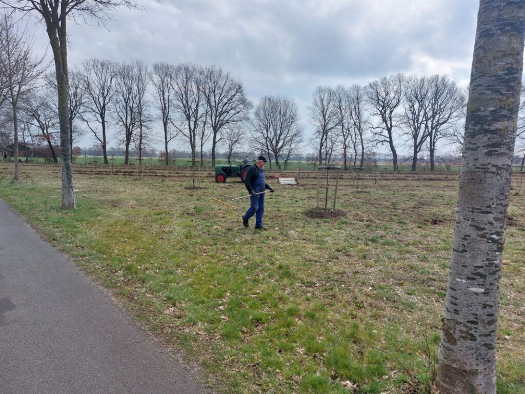 Hweinz Schulte auf der Blumenwiese