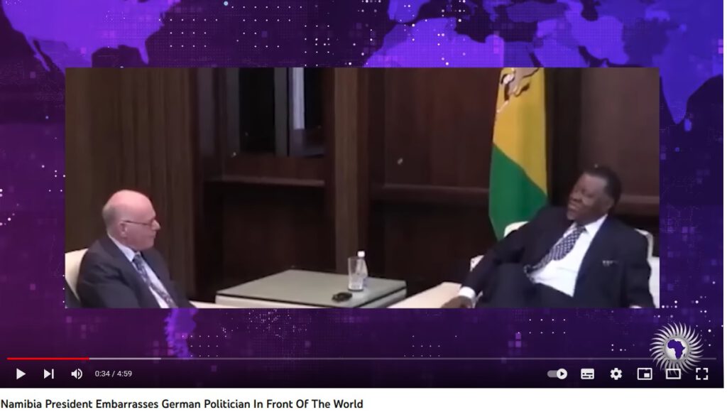 Video Lammert beim namibischen Präsidenten