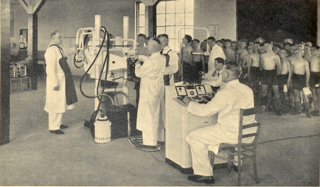 Reihenuntersuchung der Lehrlinge im Stahlwerk Mannheim, A.G., Mannheim Rheinau 1939, Wikipedia