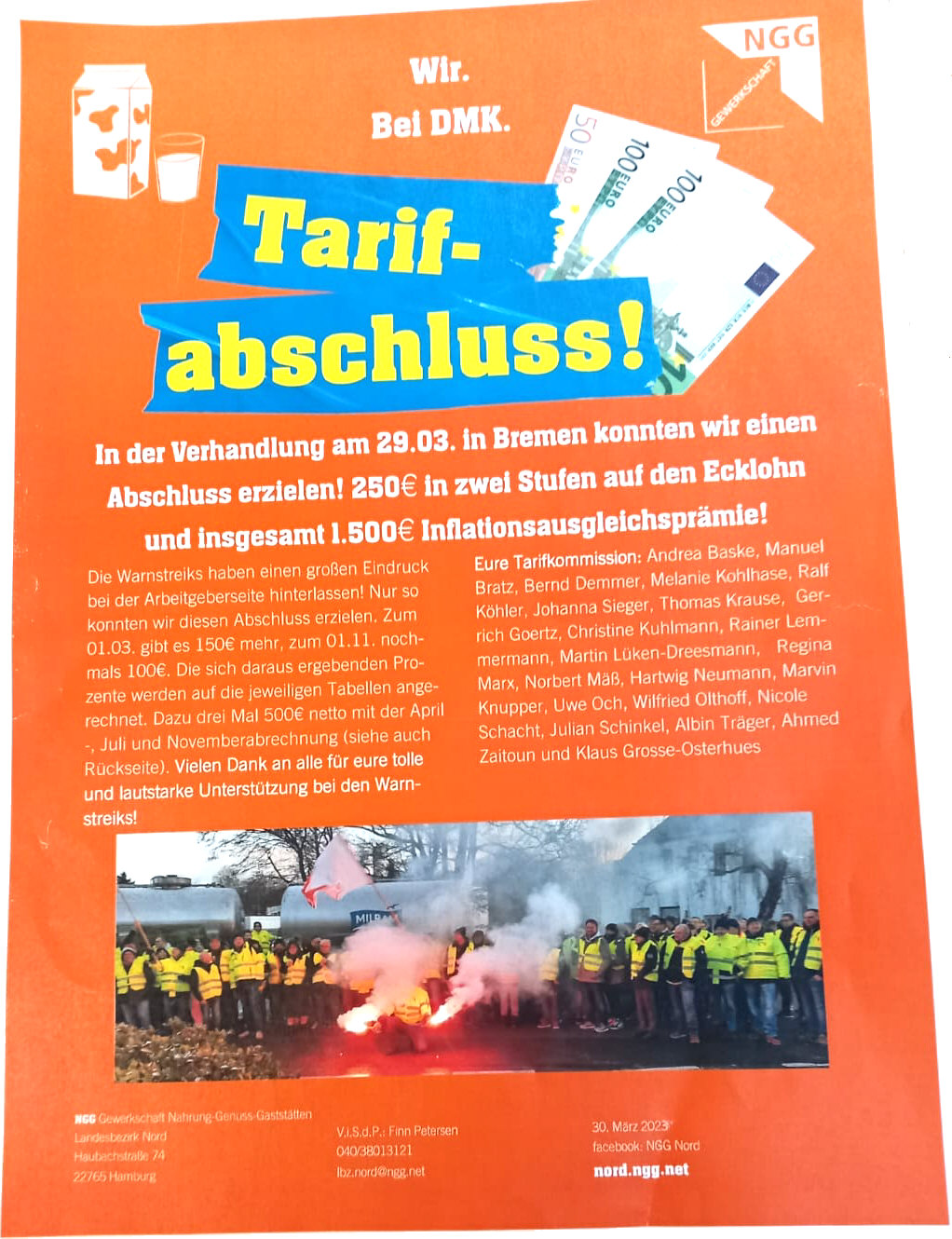 Tarifabschluss bei der Molkerei – Hallo-Wippingen