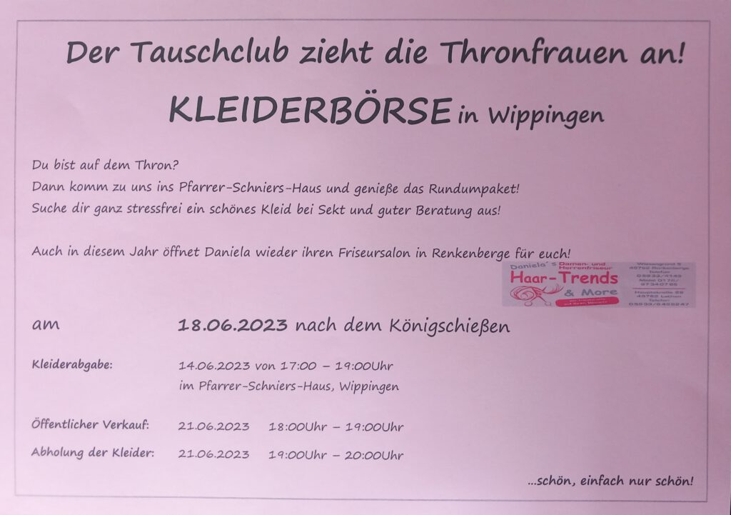 Kleiderbörse Schützenfest