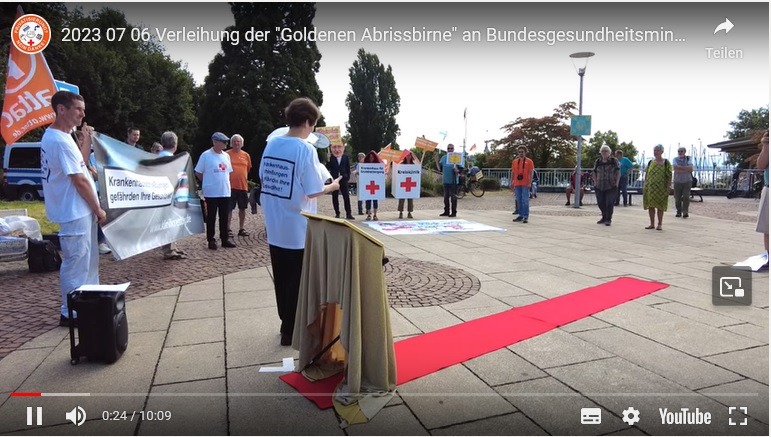 Schmähpreisverleihung an Lauterbach 06.07.2023