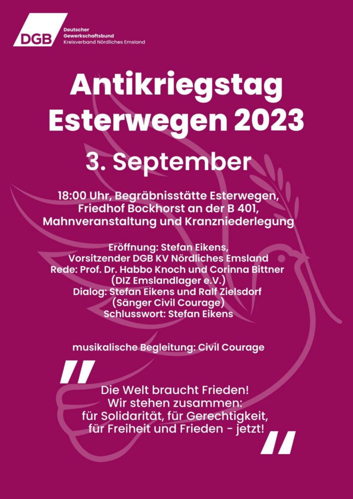 Plakat-Antikriegstag-Esterwegen-2023