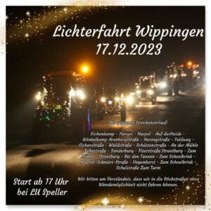 Flyer Lichterfahrt Wippingen