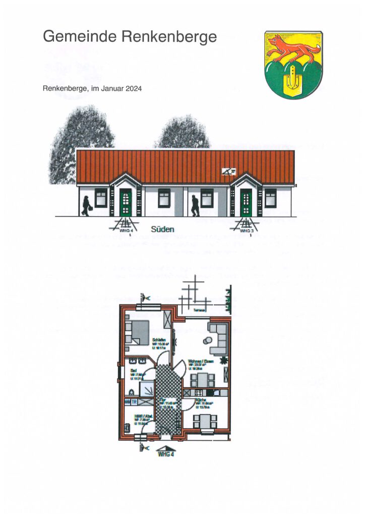 Rundschreiben Renkenberge Planzeichnung Seniorenwohnung