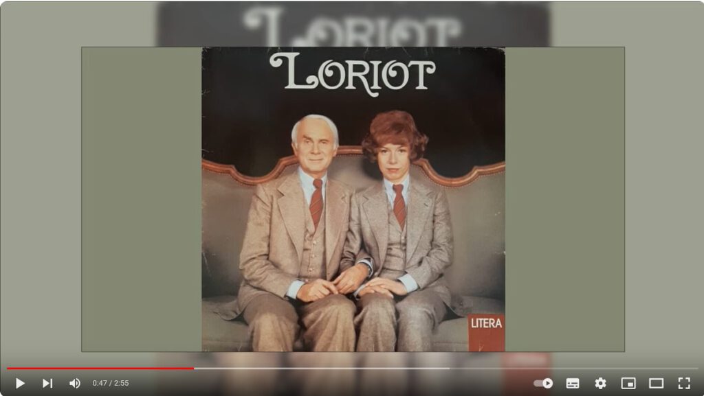 Screenshot Loriot-Sketch "Der K 2000"