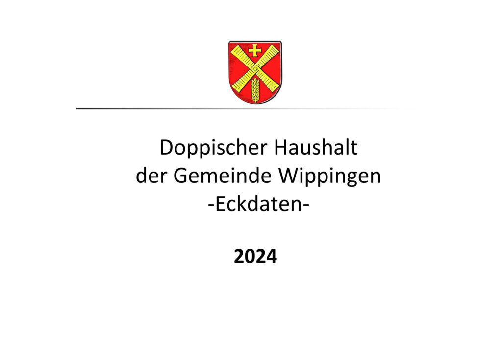 Präsentation zum Wippinger Haushalt 2024