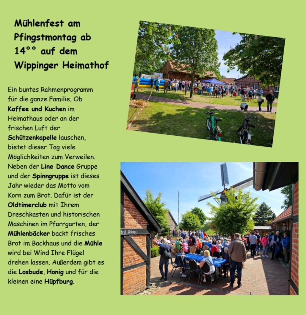 Flyer zum Mühlenfest 2024