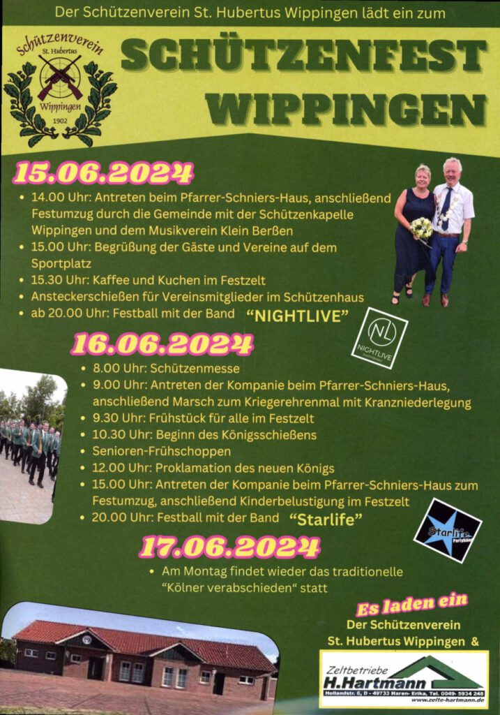 Flyer Schützenfest 2024