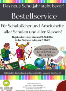 Flyer Bücherei Bestellservice